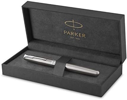 PARKER パーカー 万年筆 F 細字 ソネット ステンレススチールCT 1950869AS 両用式 正規輸入品 約146mmx9mm｜au PAY  マーケット