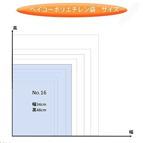 シモジマ ヘイコー ビニール袋 ヘイコーポリ No.16 0.03mm厚 紐なし