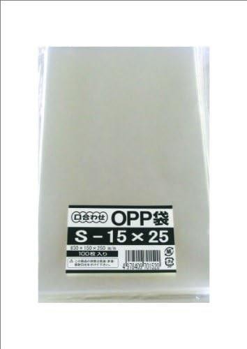 モリヤマ化成 OPP袋 S-15×25 100枚入 透明