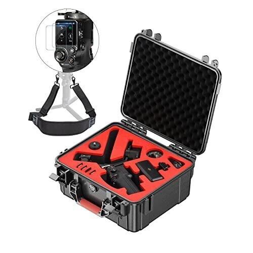 Meagkka DJI RS 3 Miniハードケース + ストラップ + 保護フィルム DJI RS 3 Mini専用防水保護ケース IP67級防水 防塵仕様 耐衝撃性 キャ