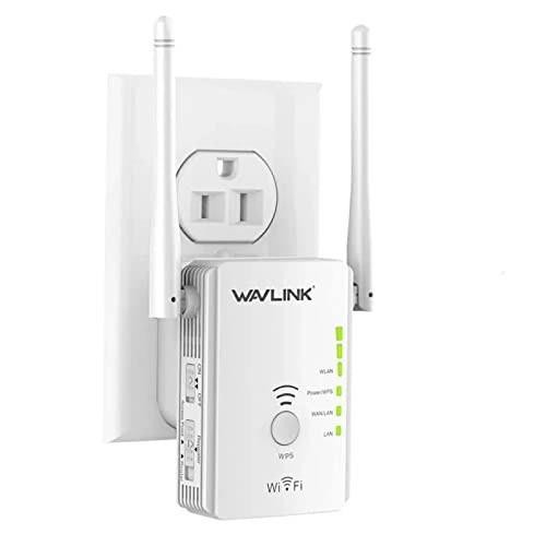 ホワイト WAVLINK 無線LAN 中継機 300Mbps WIFI 中継機 N300 WiFi APモード リピーターモード ルーターモード Wi-Fi  中継機 LAN WANポー