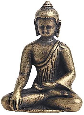 極小仏像 釈迦如来像 真鍮釈迦牟尼仏坐像 銅製仏像 仏教美術品 仏陀像 