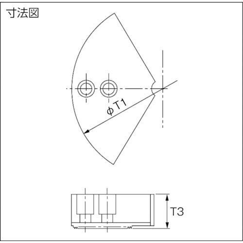 THE CUT 円形生爪 日立製 10インチ チャック用 TKR10HBP32の通販は