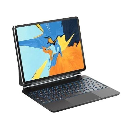 2024新型マジックキーボード SUKEBON IPAD 第10世代 キーボードケース 10.9インチ 日本技適認証取得電量表示 トラックパッド付き