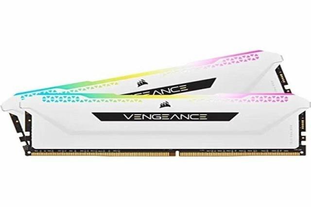 Corsair DDR4-3600MHz デスクトップPC用 メモリ VENGANCE RGB PRO SLシリーズ 16GB 8GB×2枚 CMH16GX4M2D3600C18W