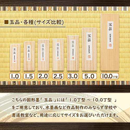 墨運堂 固形墨 玉品 漢字清書用 10.0丁型 00807