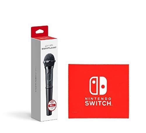 任天堂純正品ニンテンドーUSBワイヤレスマイク ネット限定Nintendo Switch ロゴデザイン マイクロファイバークロス 同梱