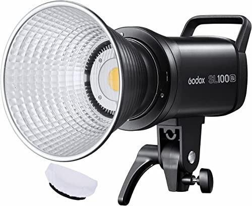 Godox SL100Bi コンパクト LED ビデオ ライト 写真撮影用フィル ライト 100W 2800K-6500K 2 色温度 内蔵 11 FX 照明効果 CRI96* TLCI97*