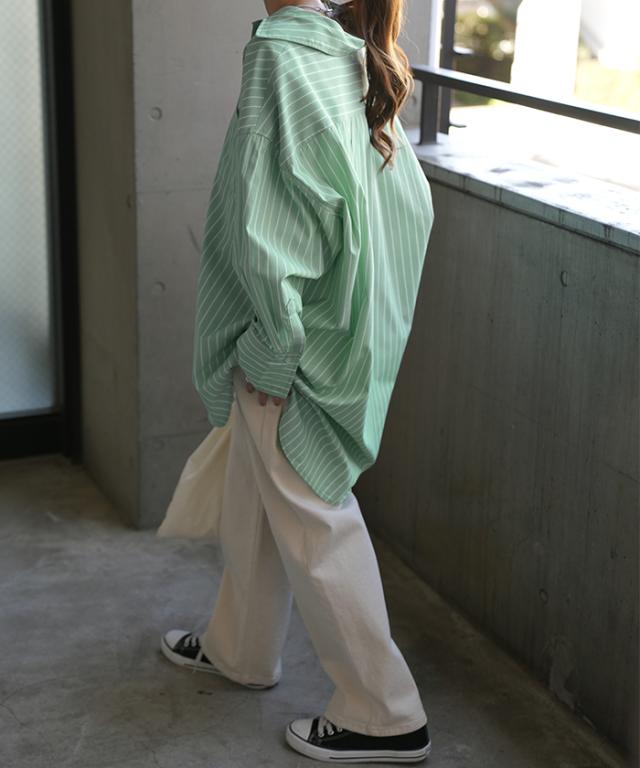 シャツ レディース ストライプ ワイシャツ ロングシャツワンピース 体型カバー 長袖 とろみ 通勤 着痩せ ス おしゃれ チュニック シャツ レディース ストライプ ワイシャツ ロングシャツ