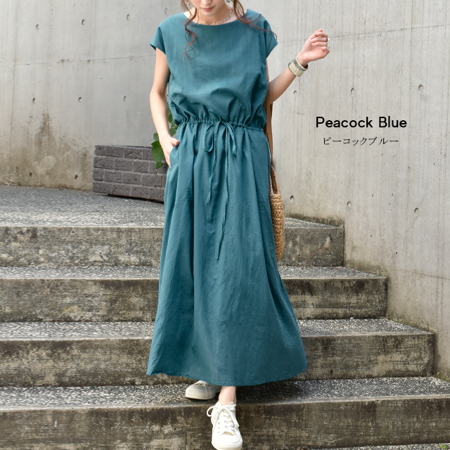 ワンピース ロングワンピース マキシワンピース コットン100
