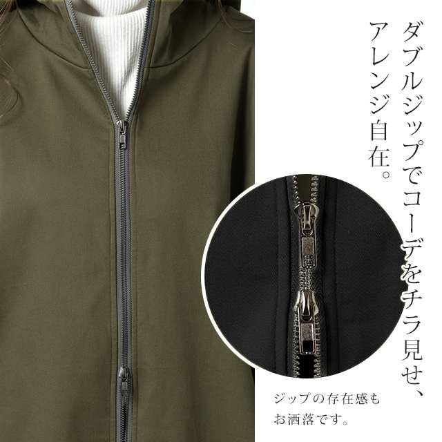 アウター 裏起毛 コート ミリタリーコート レディース