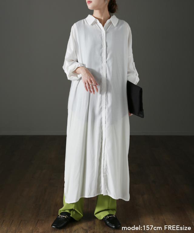 シャツワンピース ロングワンピース シャツ バックスリット ロング ロングシャツ ワンピース チュニックトップス スリットワンピース 長の通販はau Pay マーケット Hug U ハグユー Au Pay マーケット店