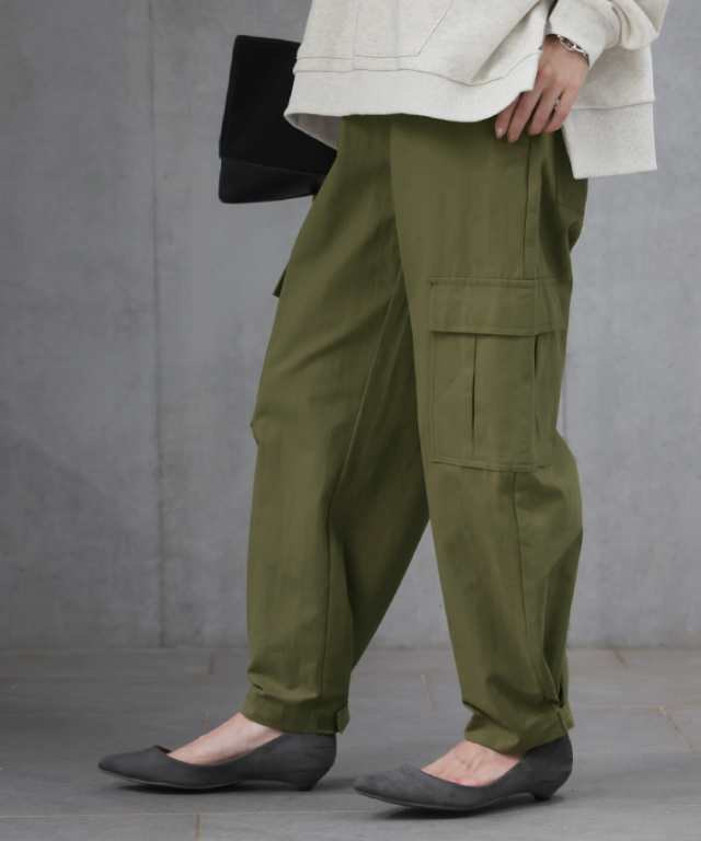 美品 CLOTH&CROSS ハグオーワー チノパン ストレッチ ベイカーパンツ