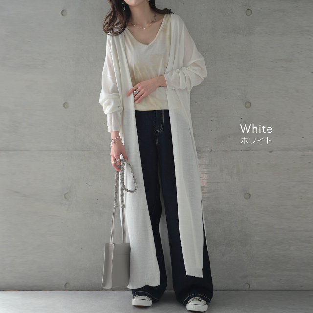 新品タグ付き 【ADAWAS】シアーロングカーディガン ブラック 半額以下 新品タグ付き 【ADAWAS】シアーロングカーディガン ブラック