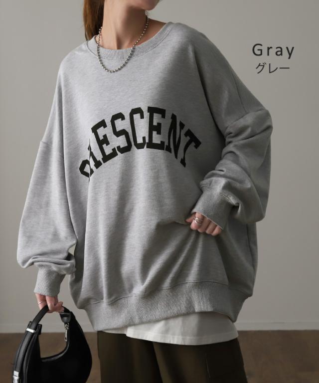 大人も着たい「 カレッジロゴ 」 スウェット レディース トレーナー