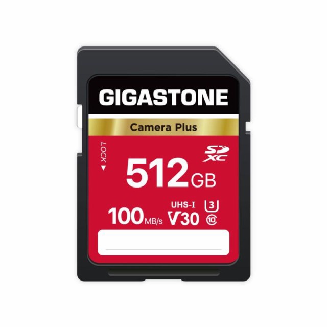 Gigastone SDカード 512GB Camera Plus UHS-I U1 Class 10 SDXC メモリーカード 高速 Full HD ビデオ デジタルカメラ SD card ミニケース