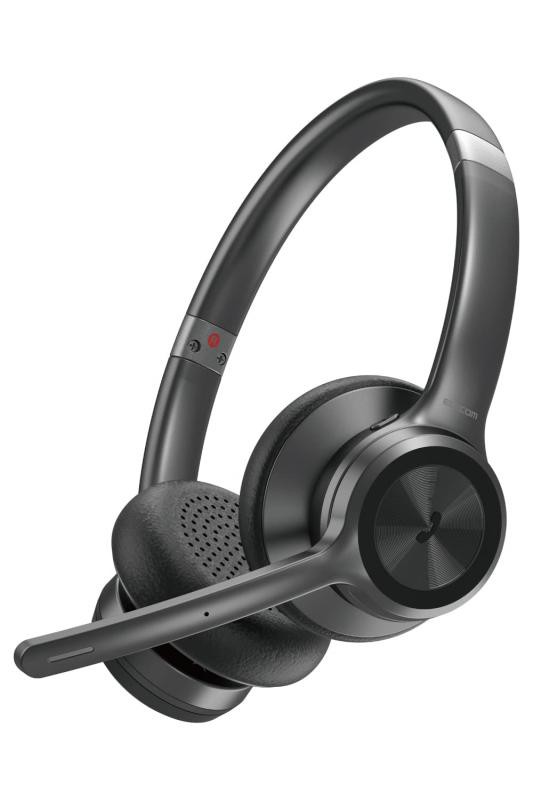 エレコム ワイヤレスヘッドセット 【 Bluetooth/有線 】 ノイズリダクション機能付き ミュートボタン付き ブラック LBT-HSOH20BKの通販は