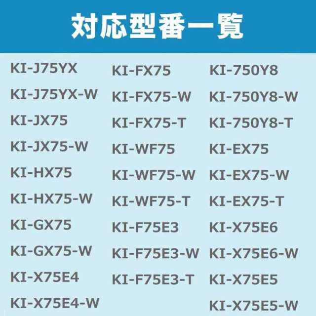 シャープと取付互換性のある加湿フィルター (FZ-AX80MF＋FZ-E75HF＋FZ-E75DF＋FZ-AG01K1)