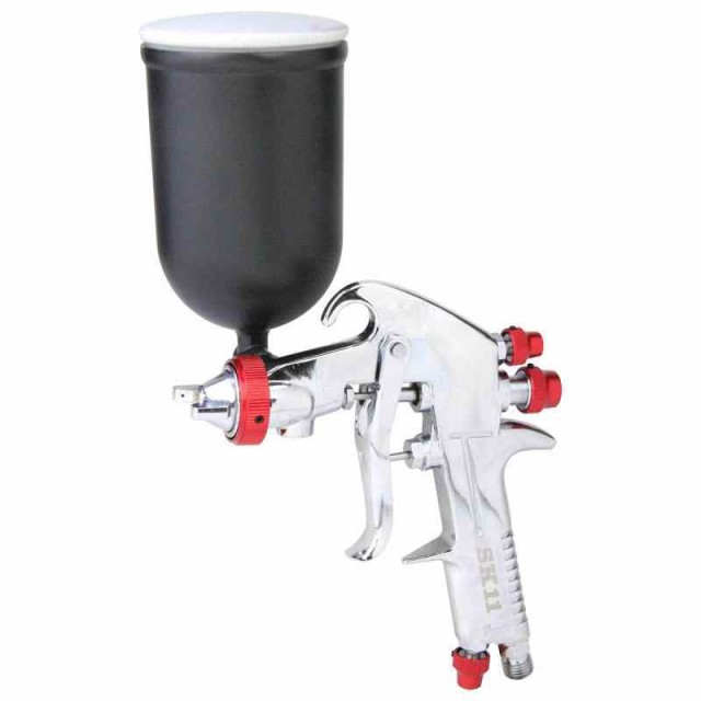 SK11(エスケー11) ハンドエアースプレーガン 重力式 口径1.3mm カップ容量 400CC SPGK-13Gの通販は 6,162円