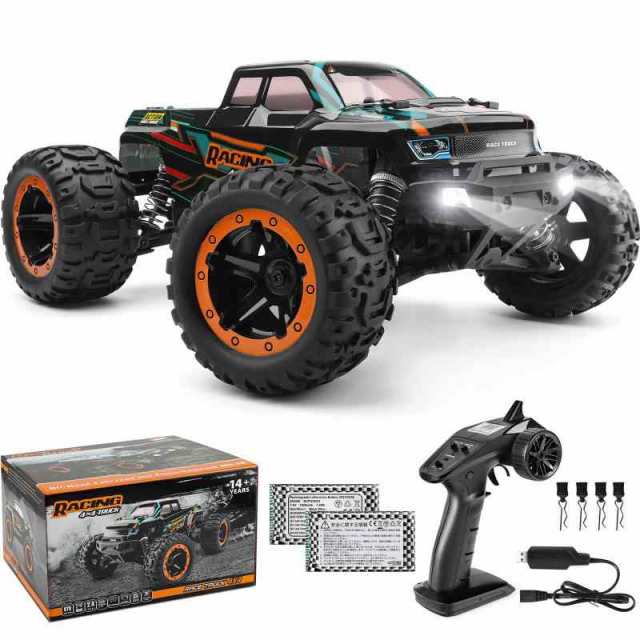 ラジコンカー こども向け HBXラジコンカー オフロード 4WD 1/16 RTR RCカー 2.4Ghz リモコンカー 40 km/h 高速 競技可能 レーシング ラジ