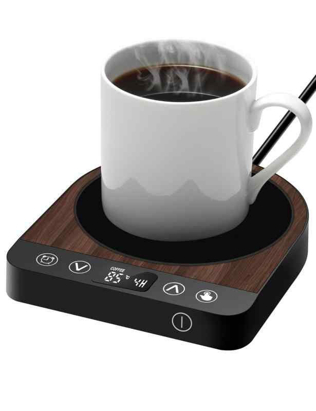 Kyerlish カップウォーマー コーヒーウォーマー 保温コースター マグカップウォーマー ドリンクウォーマー 【新登場プレゼント・5段階温度設定・最高85℃】 静音 保温 ４つ保温モード 13cm広い加熱面 自動電源オフ 水/お茶/コーヒー/牛乳など飲の通販は