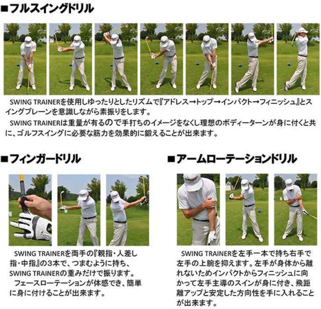【送料無料】WGM Global ゴルフ スイングトレーナー+スイングガイドセット スイング 練習器具_5