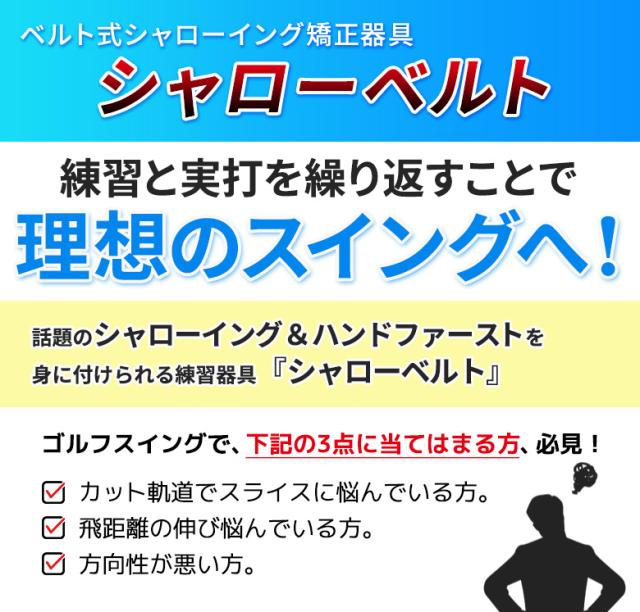 【送料無料/TVで紹介！/YouTubeで話題！】ティーチングプロ シャローベルト ゴルフスイング 練習器具【即納】_1