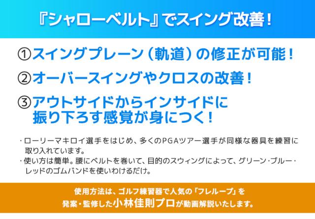 【送料無料/TVで紹介！/YouTubeで話題！】ティーチングプロ シャローベルト ゴルフスイング 練習器具【即納】_2