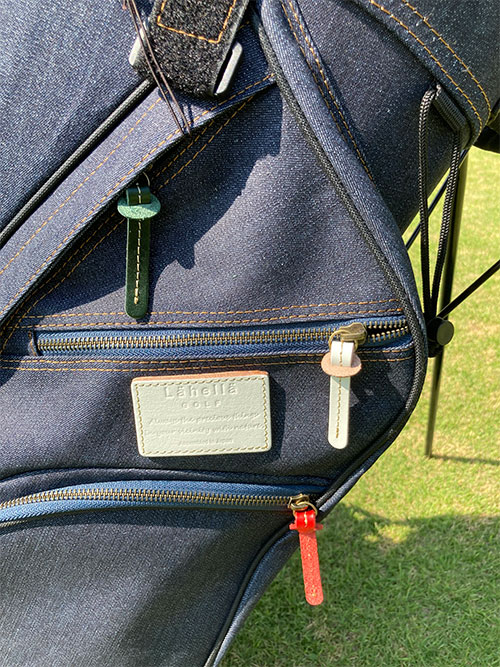 値下【限定カラー】ラヘラ ゴルフ L-510 デニム スタンド キャディバッグ 限定カラー」ラヘラ ゴルフ L-510 デニム スタンド キャディバッグ