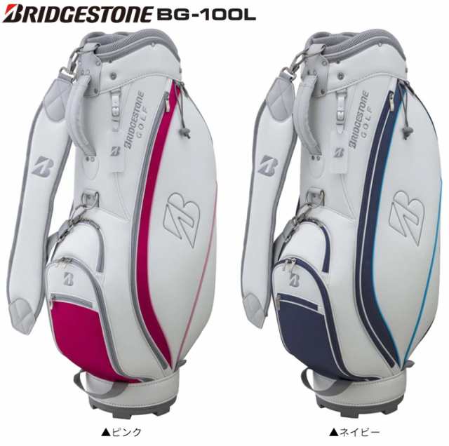 【レディース/送料無料】ブリヂストン ゴルフ BG-100L カート キャディバッグ ピンク,ネイビー BRIDGESTONE ゴルフバッグ【即納】