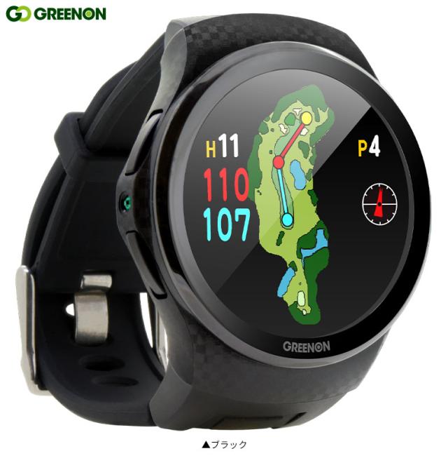 新品未使用未開封　GreenOn ゴルフウォッチ ZEAL ブラック GREENON（グリーンオン） ゴルフ距離計 GPS 腕時計 THE GOLF WATCH