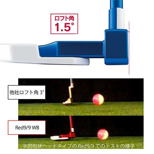 キャスコ Blue9/9 ホワイトバック WB-014 ワイドボックス パター【即納