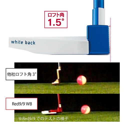 キャスコ Blue9/9 ホワイトバック WB-015 ホーン パター【即納】の通販