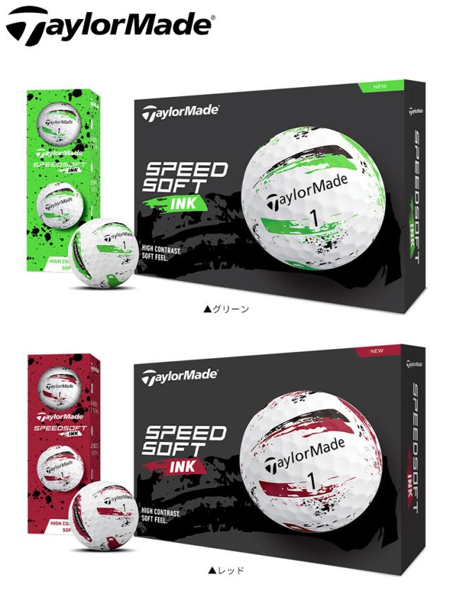 【送料無料】テーラーメイド M1800601 スピードソフト インク ゴルフボール 3ダース/36球【即納】