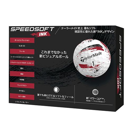 【送料無料】テーラーメイド M1800601 スピードソフト インク ゴルフボール 3ダース/36球【即納】