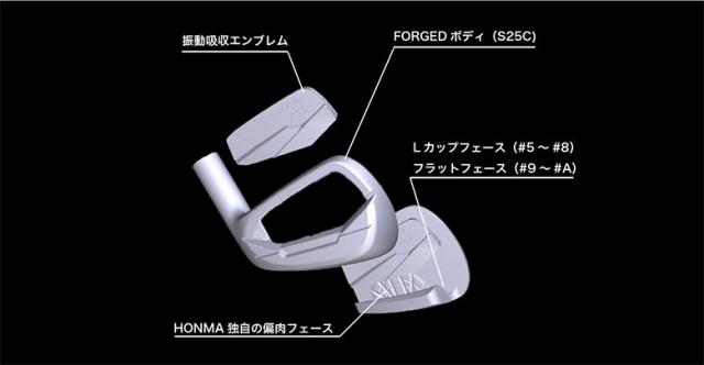 ホンマ ツアーワールド PX アイアンセット 5本組(6-P) VIZARD EZ-C カーボンシャフト【即納】_5
