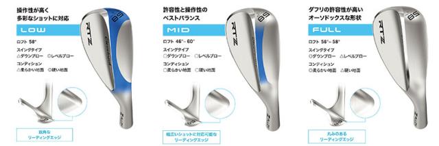 レフティー/左用】クリーブランド RTZ ツアーサテン ウェッジ