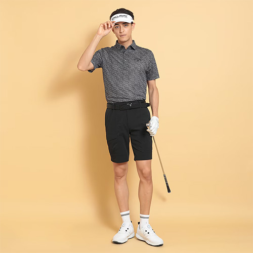 ROSASEN(ROSASEN)ゴルフウェア 吸水速乾 ハイケージカノコプレート