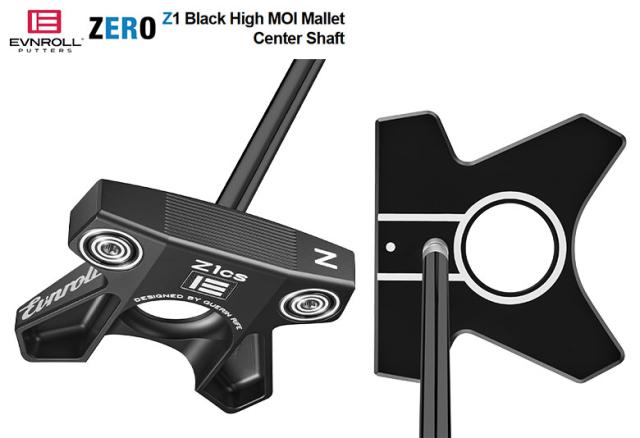 イーブンロール ZERO Series Z1 Black High MOI マレット パター センターシャフト【即納】_1