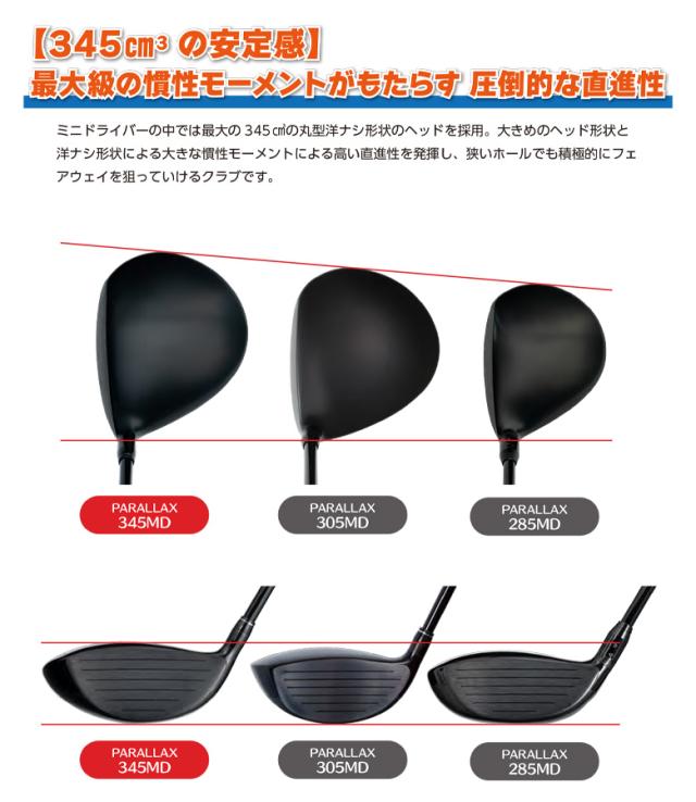 リンクス パララックス 345MD ミニ ドライバー オリジナルカーボンシャフト ミニドライバー【即納】_6