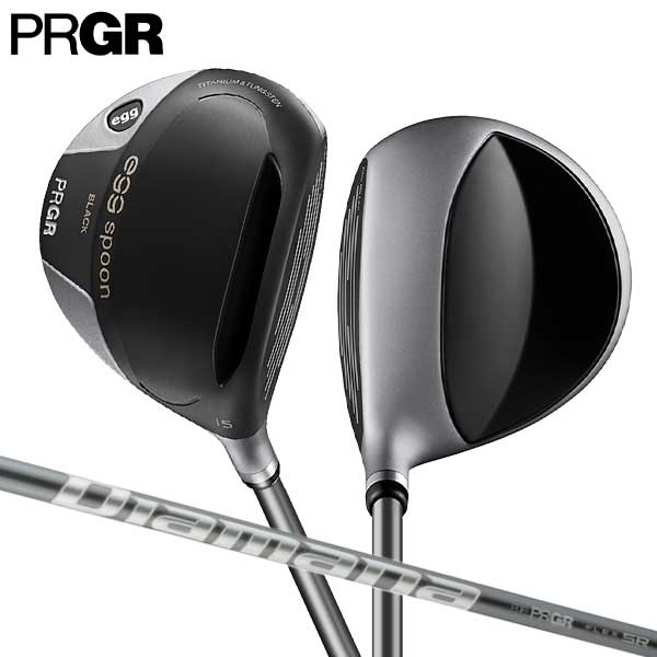 【チタン設計】プロギア エッグ スプーン ブラック フェアウェイウッド オリジナル egg spoon BLACK専用シャフト【即納】