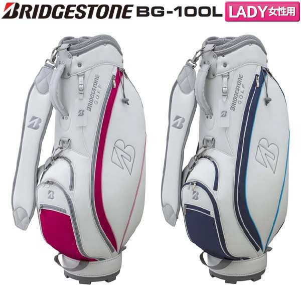 【レディース/送料無料】ブリヂストン ゴルフ BG-100L カート キャディバッグ ピンクネイビー BRIDGESTONE ゴルフバッグ【即納】