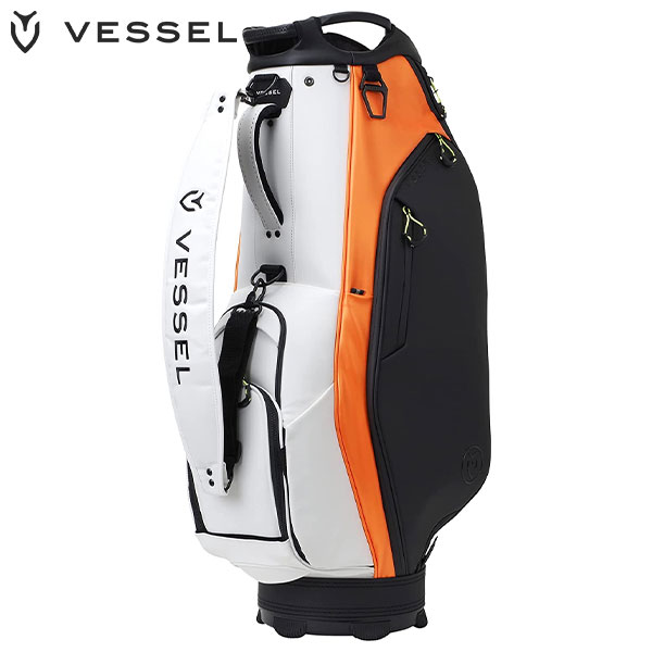 VESSEL ベゼル カート キャディバッグ 9型 ホワイト ゴルフ VESSEL ベゼル カート キャディバッグ 9型 ホワイト ゴルフ