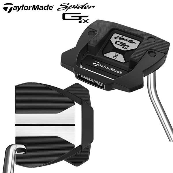 テーラーメイド ゴルフ スパイダー GT X ブラック シングルベンド パター KBS 120 CHROME STEPPED スチールシャフト TaylorMade Spider G