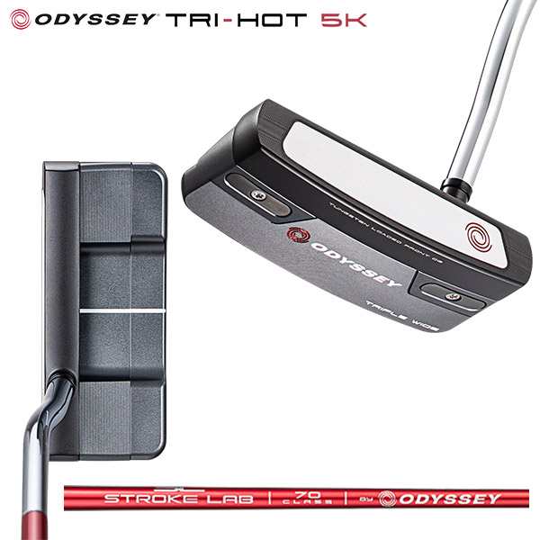 オデッセイ ゴルフ TRI-HOT 5K TRIPLE WIDE トライホット トリプルワイド パター STROKE LAB 70C RED シャフト ODYSSEY ストロークラボ【