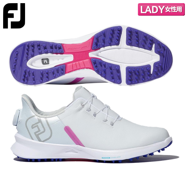 【レディース/送料無料】フットジョイ フューエル スポーツ ボア 90574 スパイクレス ゴルフシューズ ホワイト
