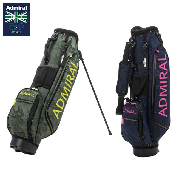アドミラル ゴルフ ADMG3BK1 カモジャガード ミドルスタンド キャディバッグ ゴルフバッグ Admiral【即納】の通販は
