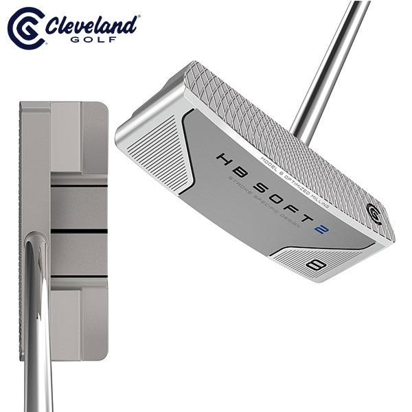 【送料無料】クリーブランド HB SOFT 2 #8C センターシャフト パター オリジナルスチールシャフト【即納】