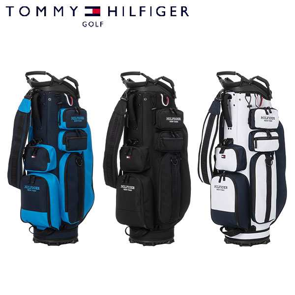 トミーヒルフィガー ゴルフ THMG4SC3 カラーブロック カート キャディバッグ ゴルフバッグ TOMMY HILFIGER【即納】