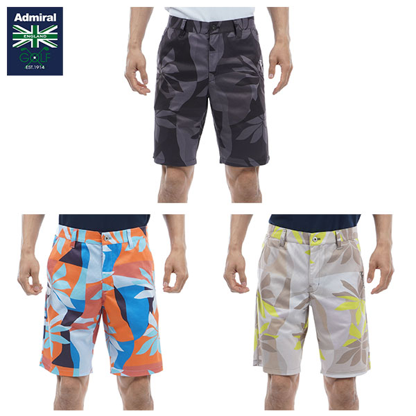 【送料無料】アドミラル ゴルフ ADMA436 リゾート柄 ショート パンツ【即納】